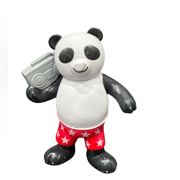 Ankyo Development Party Panda W/ Boom Box 4” Figure - Picture 1 of 6